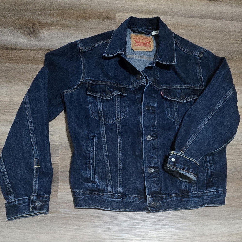 Levi's Trucker Classic Blue Denim Jean Jacket Size M - Picture 2 of 12